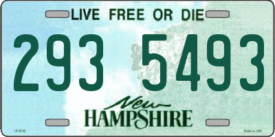 NH license plate 2935493