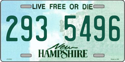 NH license plate 2935496