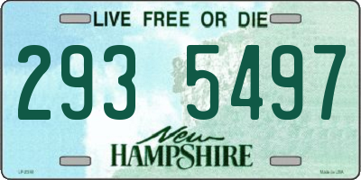 NH license plate 2935497