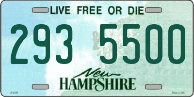 NH license plate 2935500