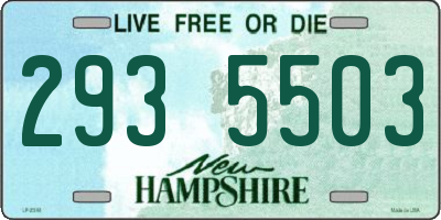 NH license plate 2935503
