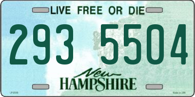 NH license plate 2935504