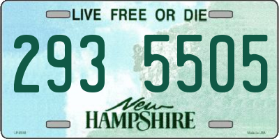 NH license plate 2935505
