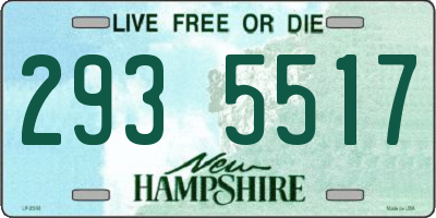 NH license plate 2935517