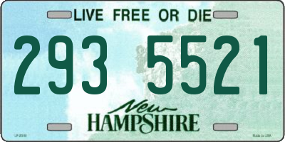 NH license plate 2935521