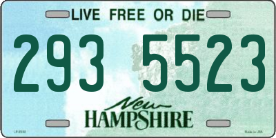 NH license plate 2935523