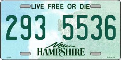 NH license plate 2935536