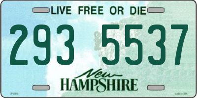 NH license plate 2935537