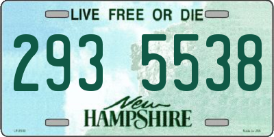 NH license plate 2935538