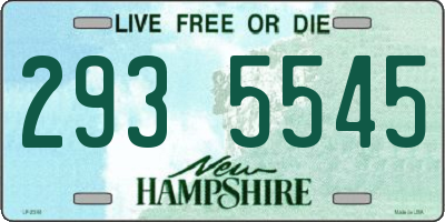 NH license plate 2935545