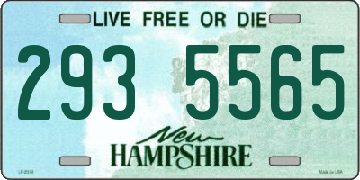 NH license plate 2935565