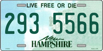 NH license plate 2935566