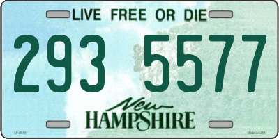 NH license plate 2935577