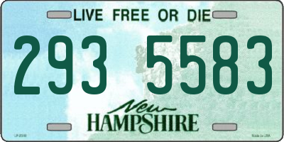 NH license plate 2935583
