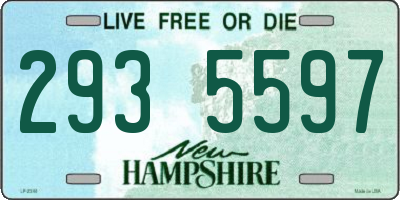 NH license plate 2935597