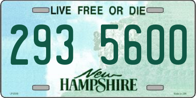 NH license plate 2935600