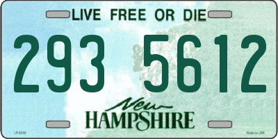 NH license plate 2935612
