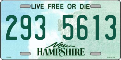 NH license plate 2935613