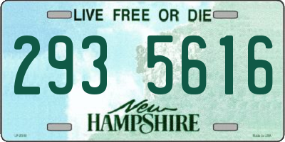 NH license plate 2935616