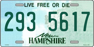 NH license plate 2935617