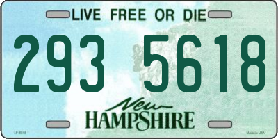 NH license plate 2935618