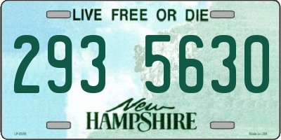 NH license plate 2935630