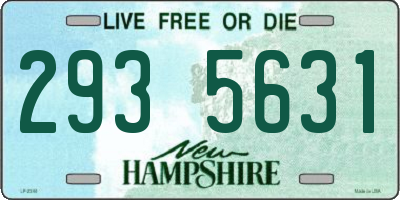 NH license plate 2935631