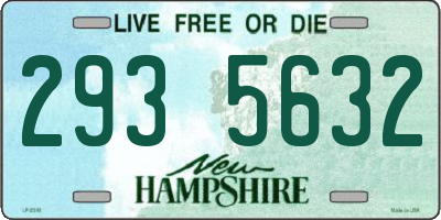 NH license plate 2935632