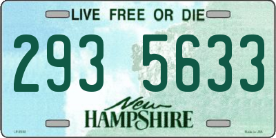 NH license plate 2935633