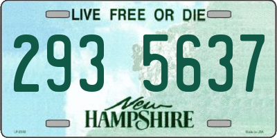 NH license plate 2935637