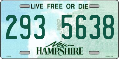 NH license plate 2935638