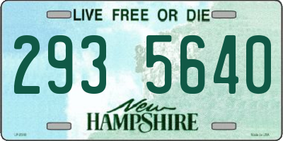 NH license plate 2935640