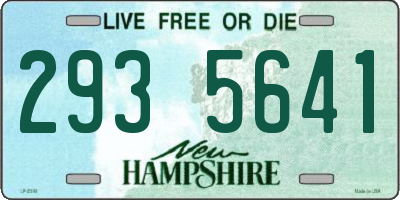 NH license plate 2935641