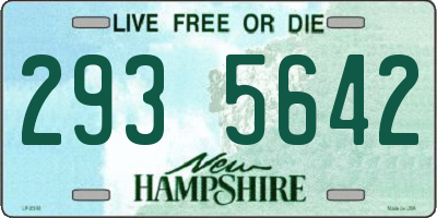NH license plate 2935642