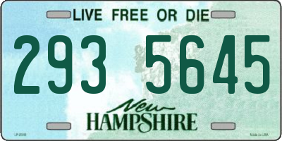 NH license plate 2935645