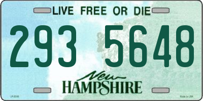 NH license plate 2935648