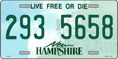 NH license plate 2935658