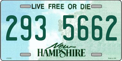 NH license plate 2935662