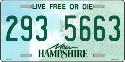 NH license plate 2935663