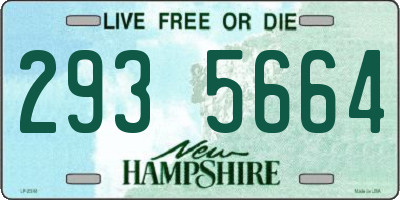 NH license plate 2935664