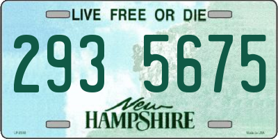NH license plate 2935675