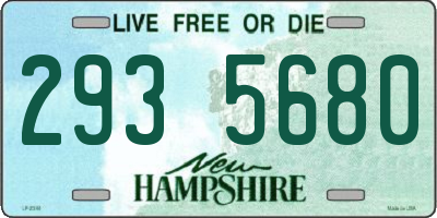 NH license plate 2935680