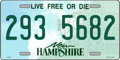 NH license plate 2935682