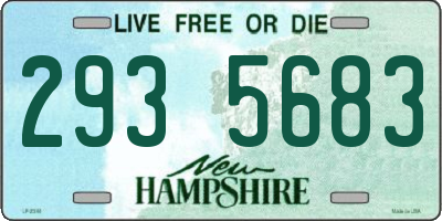 NH license plate 2935683