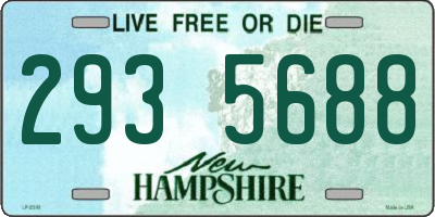 NH license plate 2935688