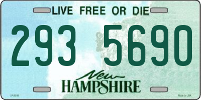 NH license plate 2935690