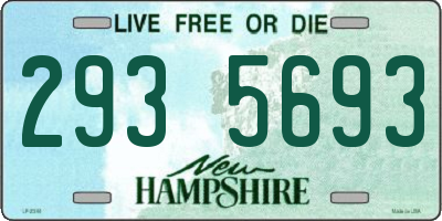 NH license plate 2935693