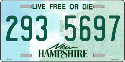 NH license plate 2935697