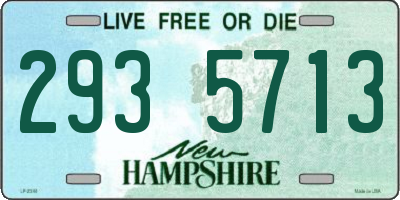 NH license plate 2935713