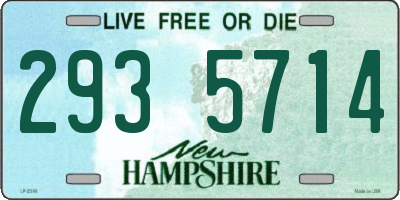 NH license plate 2935714